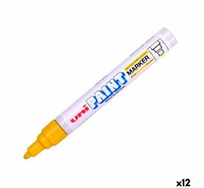 Permanent marker Uni-Ball PX-20 Yellow 2,8 mm (12 Units)