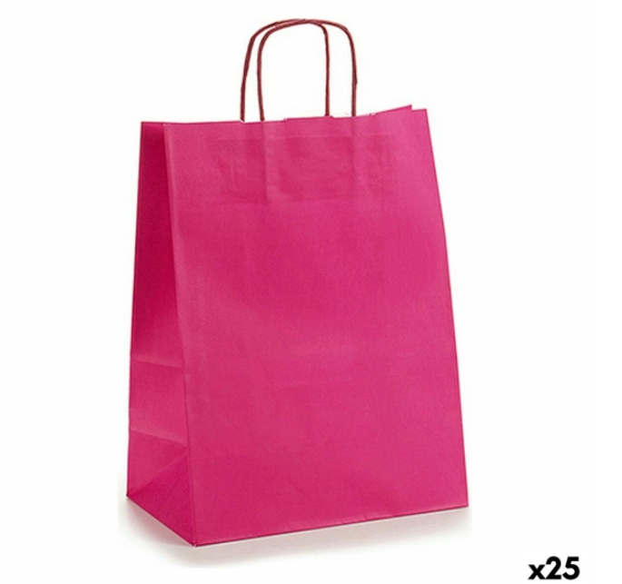 Paper Bag Pincello 24312 Pink 24 x 12 x 40 cm (25 Units)