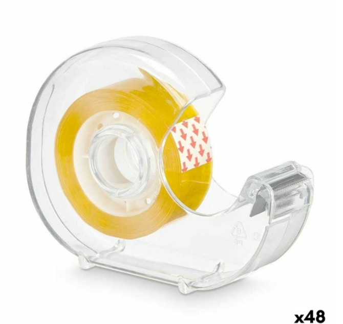 Sellotape Dispenser Pincello 619 Yellow Transparent 2,7 m (48 Units)