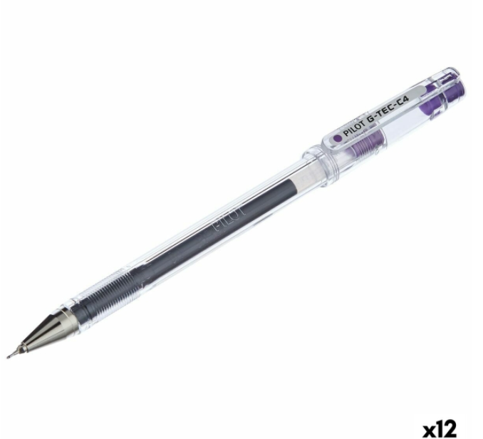 Gel pen Pilot G-TEC C4 Purple Violet 0,2 mm (12 Units)